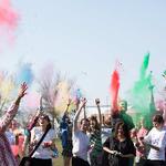 GVSU students participate in first-ever Holi festival